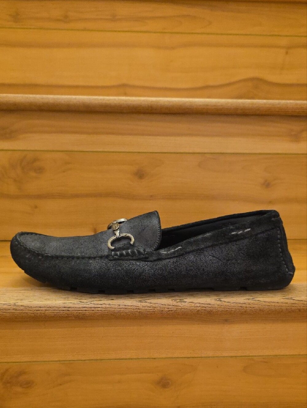 Dolce & Gabbana Men’s Black Suede Horsebit Loafers - Picture 2 of 4
